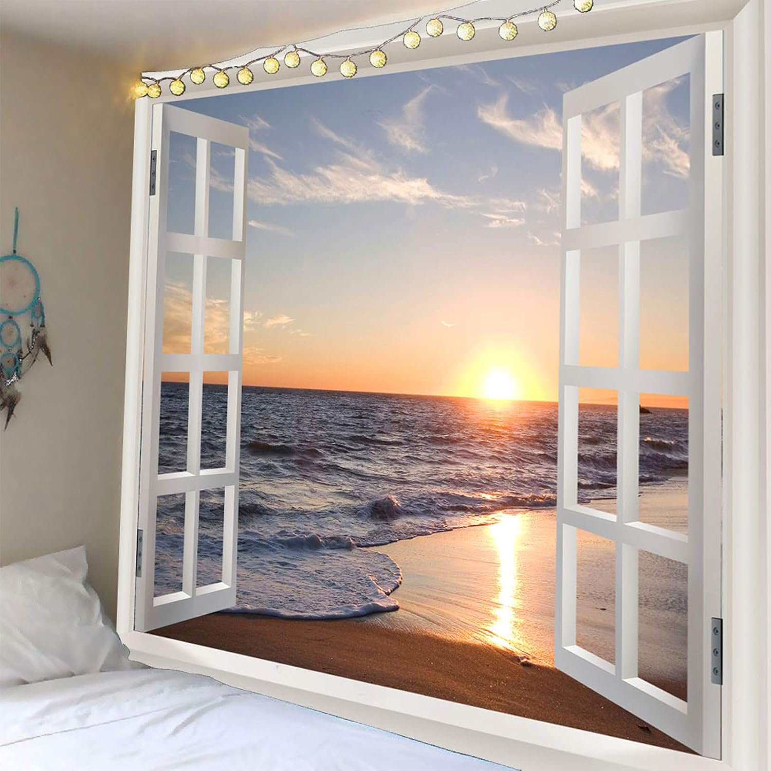 Wall Scroll Tapestry - Homiest 3d oceano tapeçaria parede pendurado