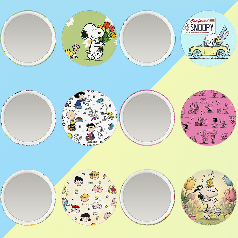 Anime Merchandise Women - Novo Espelho de Crachá do Snoopy,