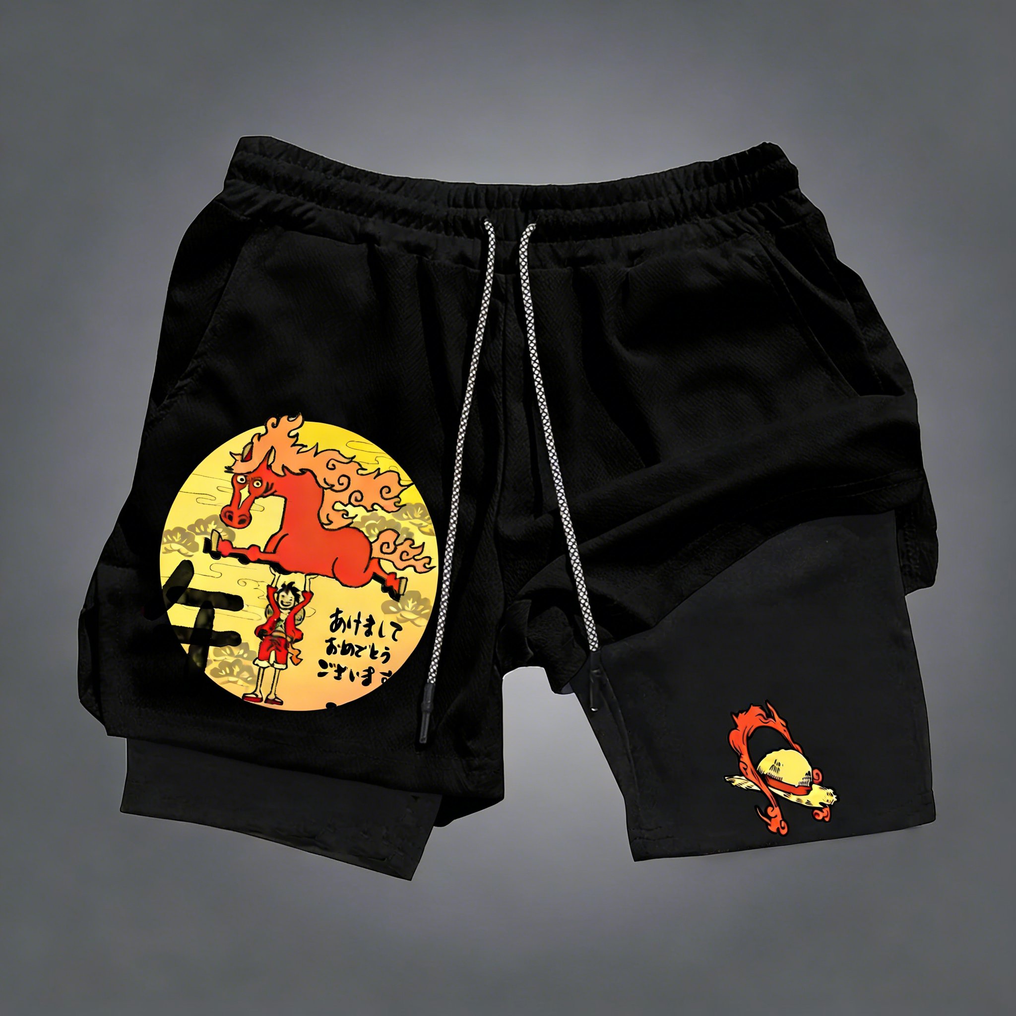 Anime Merchandise Store Japan - Shorts Masculinos de Verão 2026 One