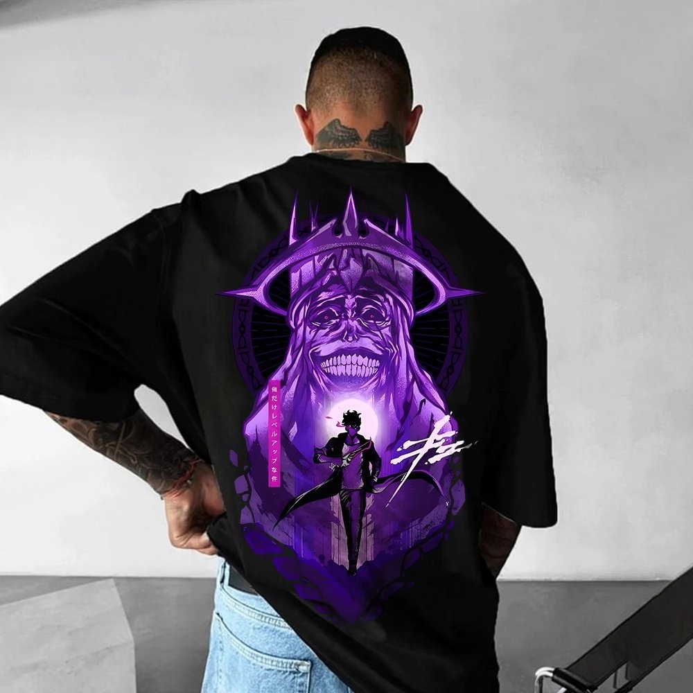 Anime Merchandise Solo Leveling - Camiseta de anime licenciada Solo Leveling