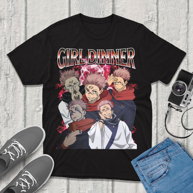 Jjk Anime Merchandise - Sukuna jujutsu-kaisen camiseta streetwear qualidade premium
