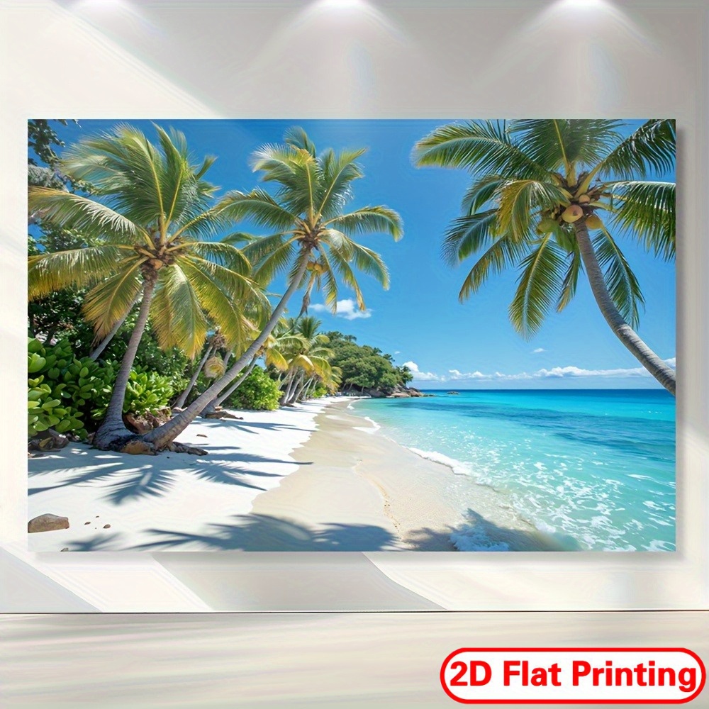 Wall Scroll Tapestry - Tapeçaria de Parede Tropical com Tema