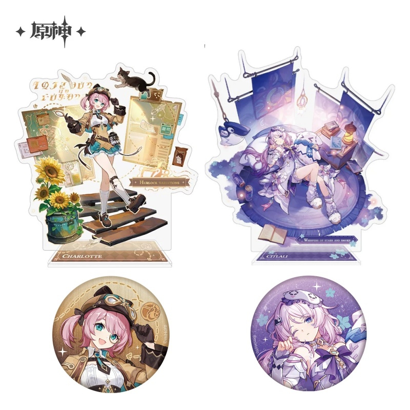 Anime Merchandise Licensing - Conjunto Oficial Licenciado Genshin Impact: Pin