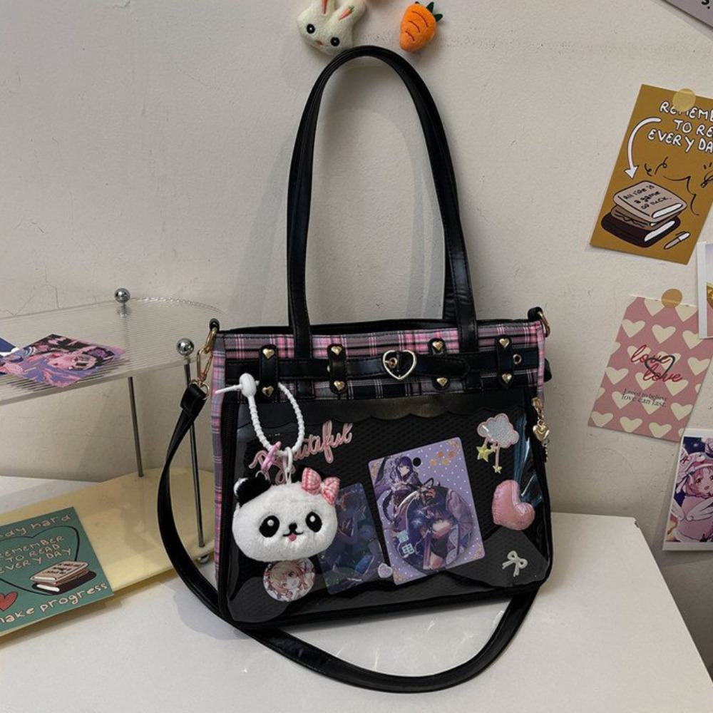 Anime Merchandise Women - Bolsa Transversal Y2K Anime Itabag Transparente
