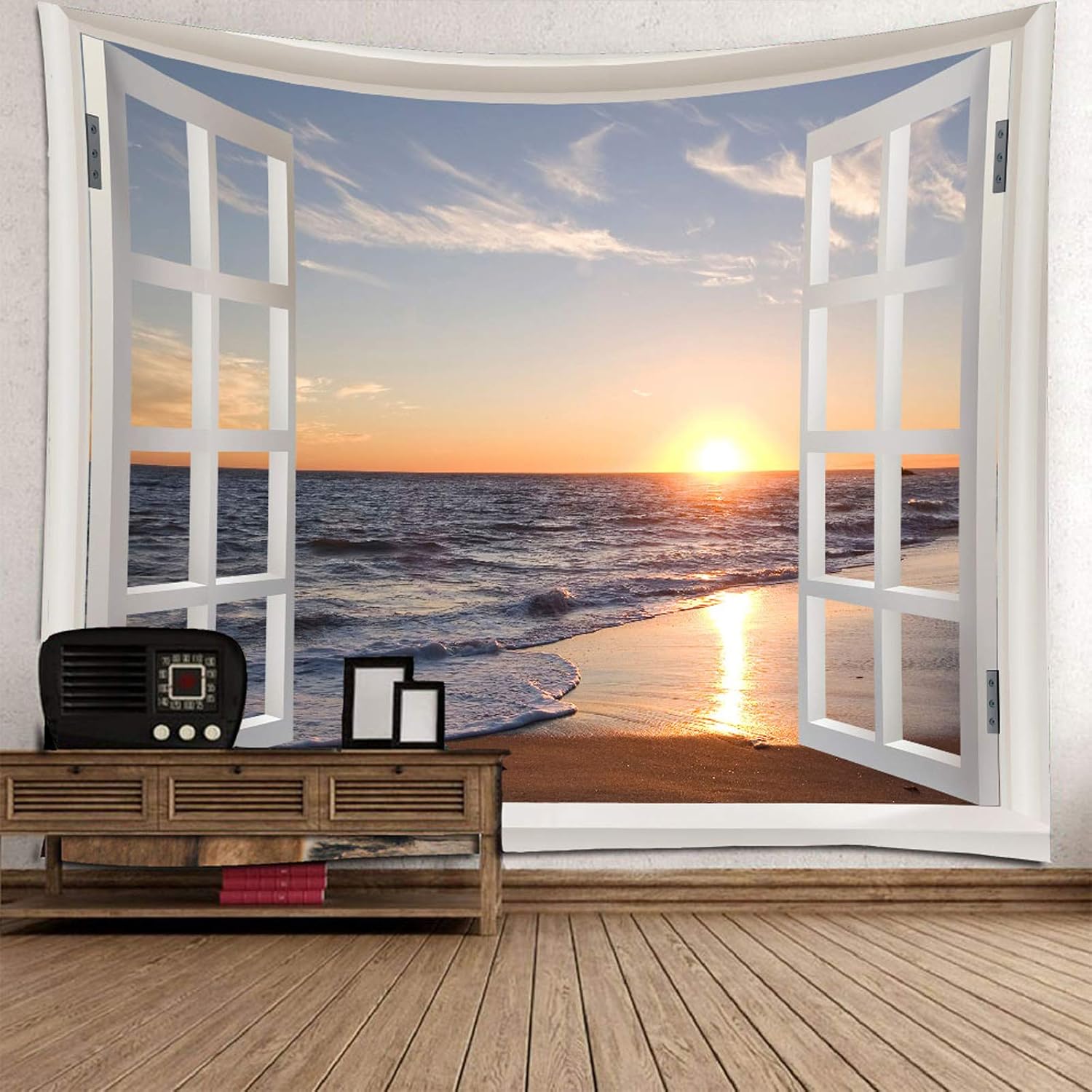 Homiest 3d oceano tapeçaria pa - Wall Scroll Tapestry avaliação e preço
