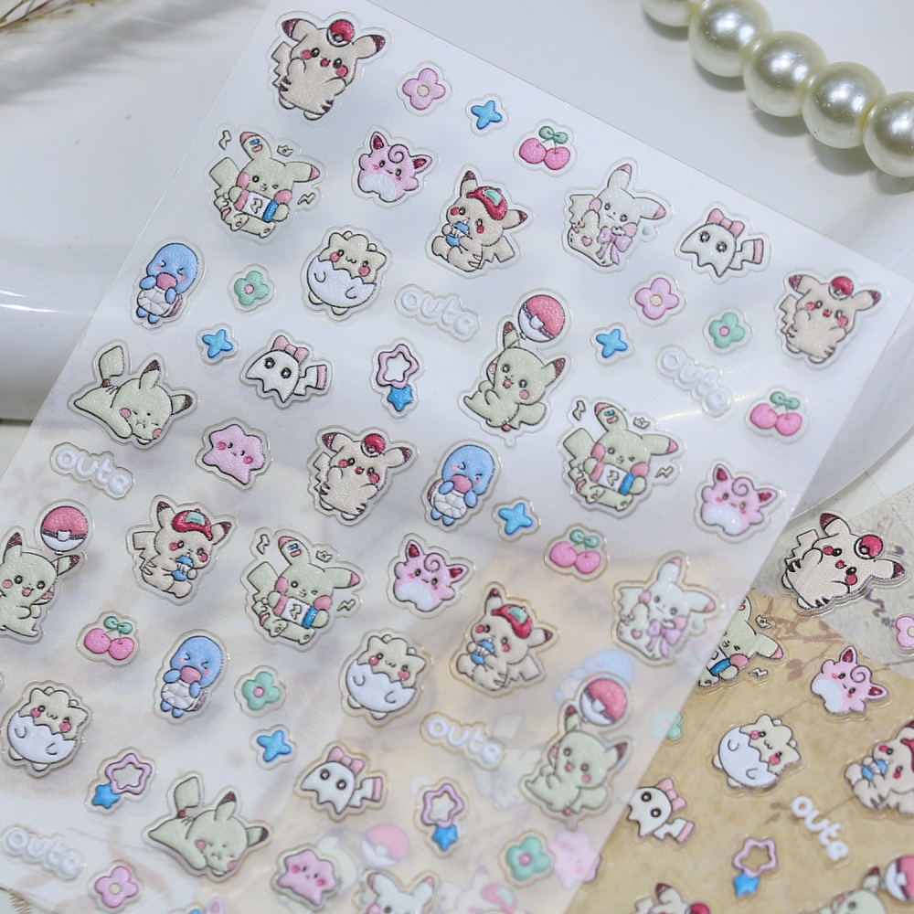 Adesivos de Unha Kawaii Pokémo - Anime Merchandise Nepal avaliação e preço