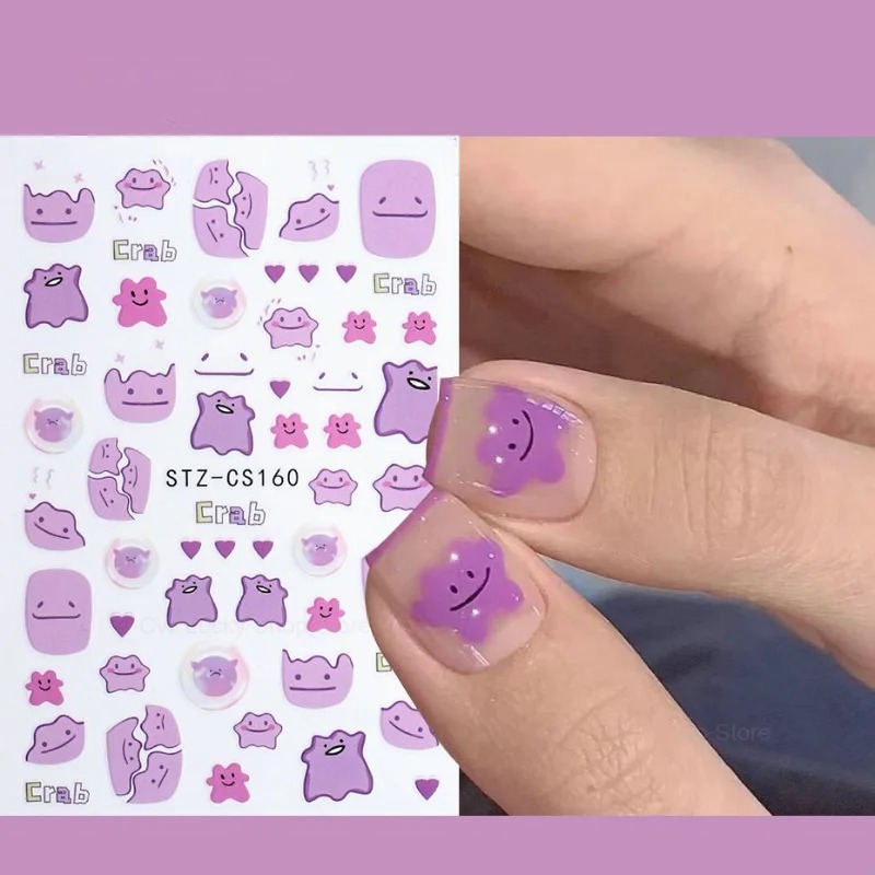 Adesivo de unhas pokemon ditto - Anime Merchandise Nepal avaliação e preço