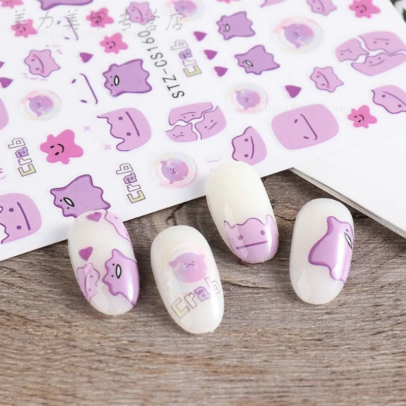 Adesivo de unhas pokemon ditto - Anime Merchandise Nepal avaliação e preço
