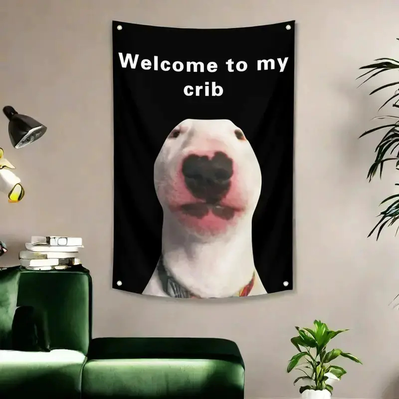 Tapeçaria com meme de Bull Ter - Wall Scroll Tapestry avaliação e preço