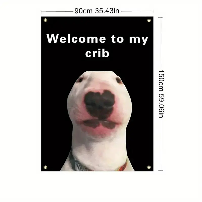 Tapeçaria com meme de Bull Ter - Wall Scroll Tapestry avaliação e preço