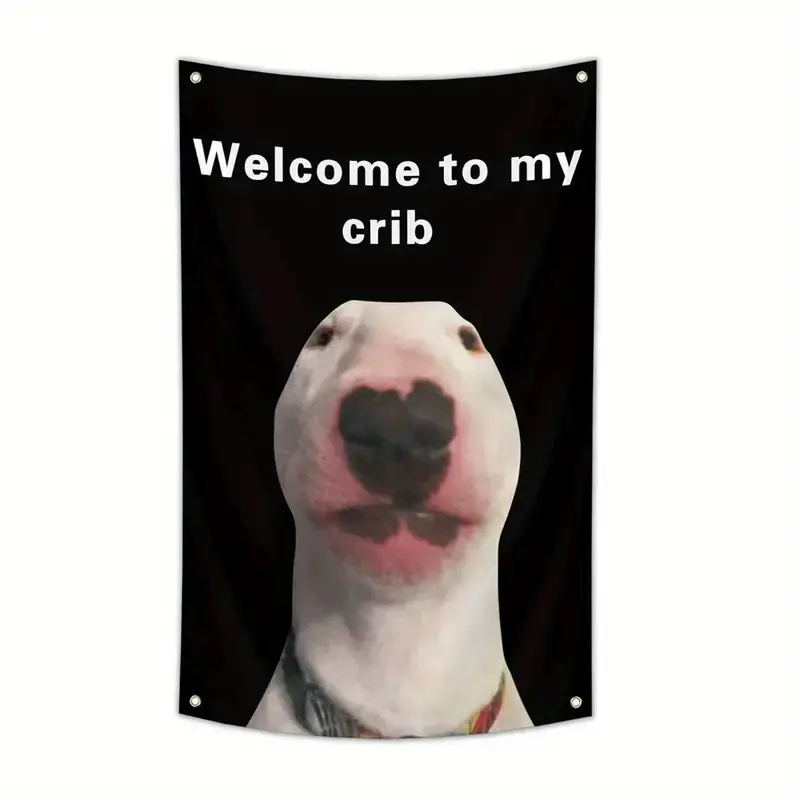 Tapeçaria com meme de Bull Ter - Wall Scroll Tapestry avaliação e preço