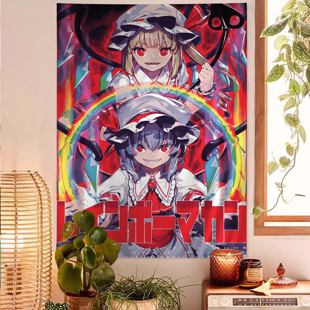 Touhou projeto flandre scarlet - Wall Scroll Tapestry avaliação e preço