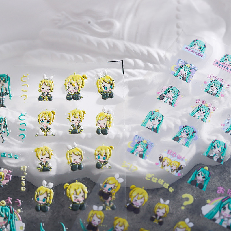 1PCS Adesivos de Unha Hatsune  - Anime Merchandise Nepal avaliação e preço