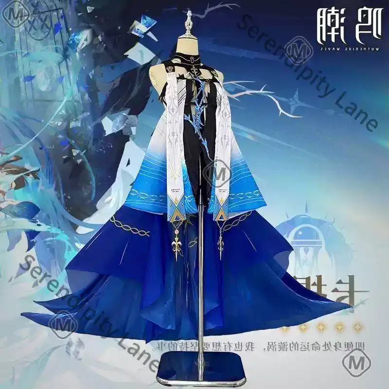 Fantasia de Cosplay Wuthering  - Anime Merchandise Women avaliação e preço