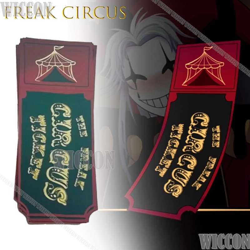Freak circo bilhete cartão ver - Anime Merchandise Women avaliação e preço