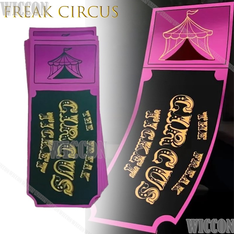Freak circo bilhete cartão ver - Anime Merchandise Women avaliação e preço