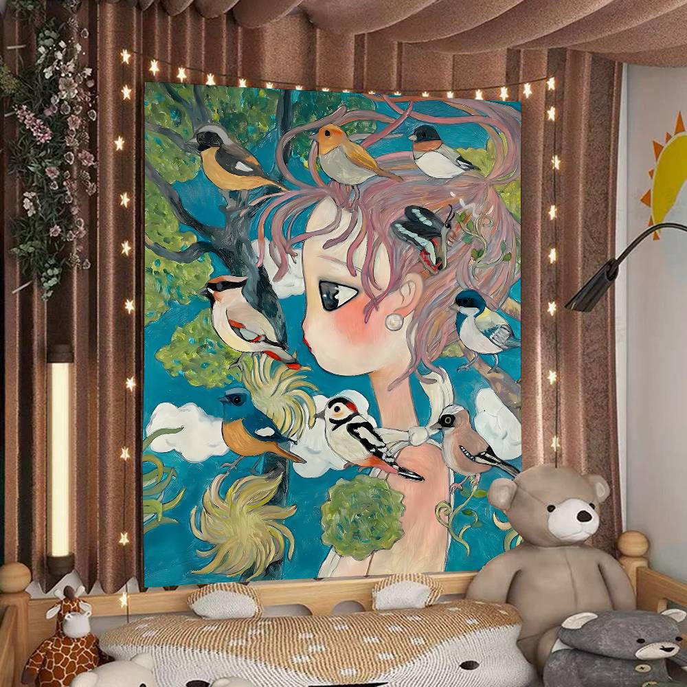 Tapeçaria Colorida de Desenho  - Wall Scroll Tapestry avaliação e preço