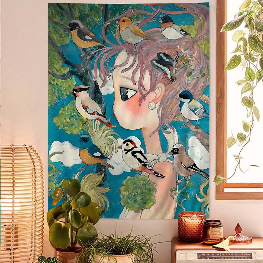 Tapeçaria Colorida de Desenho  - Wall Scroll Tapestry avaliação e preço